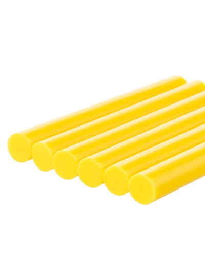Клеевые стержни универсальные желтые, 11 мм x 100 мм, 6 шт, "Алмаз" TDM — изображение 3