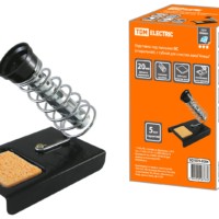 Подставка под паяльник ПС (спиральная), с губкой для очистки жала “Алмаз” TDM