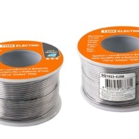 Припой с канифолью и флюсом (60% Sn/40% Pb) в бобине d1мм 100 гр “Алмаз” TDM