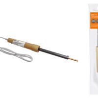 Паяльник ЭПСН-25, деревянная ручка, мощность 25 Вт, 230 В, сменное жало, “Рубин” TDM