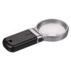 Лупа ручная круглая, d 60 мм, 3-х крат. увел., рукоятка-трансформер, LED подсветка, 2хАА, TDM