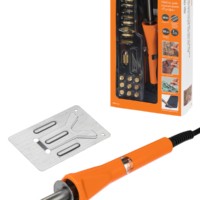 Набор для выжигания “Профи”, паяльник 30 Вт, 230 В, 20 декоративных насадок, подставка, кейс, TDM