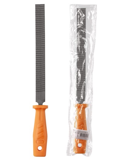 Рашпиль плоский длина 200 мм, пластиковая рукоятка “Рубин” TDM