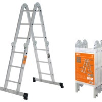 Лестница-трансформер алюминиевая ЛТА4х3, 4 секции по 3 ступени, h=330/160/92 см, 10,4 кг TDM