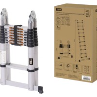 Стремянка телескопическая алюминиевая СТ-10, 10 ступеней h=3200 мм, “Алмаз” TDM