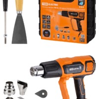 Технический фен ТФ-02, 2000 Вт, 9 предм., ЖК-экр., 2 реж., плавн. рег., 50-600 C, кейс, “Алмаз” TDM