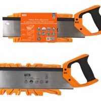 Набор: Пила обушковая по дереву/пластику 350 мм и стусло, закаленные зубья,  “Алмаз” TDM