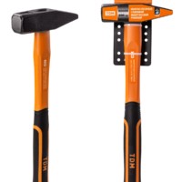 Молоток слесарный, 800 гр, кованый, с усилен. прорезиненной фиберглассовой рукояткой “Алмаз” TDM