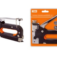 Степлер строительный СС-01, 3 в 1, Скобы тип 140:4-14мм, тип 28:10-12мм, тип 300:12-14мм,”Алмаз” TDM