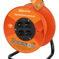 Удлинитель силовой УКз10-004 TDM (4-м/30м ПВС 3х0,75) УС1-42113