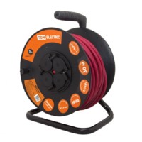 Удлинитель силовой УКз16-004 TDM (IP44 4-м/30м КГ 3х1,5 пласт. катушка)