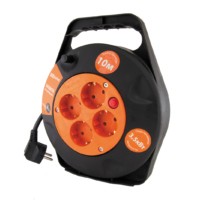 Удлинитель силовой в корпусе УК10-004 TDM (4-м/10м ПВС 2х1,0)