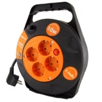 Удлинитель силовой в корпусе УКз16-004 TDM (4-м/10м ПВС 3х1,5)