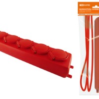 Удлинитель силовой Уз16-05В TDM (с крышками IP44 с выкл. 5-м/10м ПВС 3х1,0)