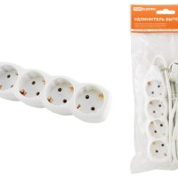 Удлинитель сетевой У04 4-м 5м с/з ПВС 3х1мм2 16А/250В TDM