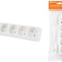 Удлинитель сетевой У5 5-м 5м б/з ПВС 2х0,75мм2 10А/250В TDM