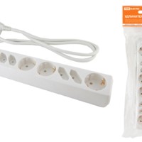 Удлинитель сетевой У044 4 б/з+4 с/з 3м ПВС 3х1.5мм2 16А/250В TDM