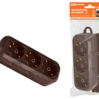 Удлинитель сетевой У03 3-м 5м 2П+3 ПВС 3х1мм2 Эко бук 16А/250В TDM