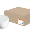 Коробка КМЭР ОП d65х40мм крышка IP54 4вх. TDM SQ1401-0101
