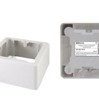 Коробка КМЭУ ОП 85х85х42мм 1-местная подъемная белая IP20 TDM SQ1401-0232