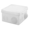 Коробка КМЭР ОП 80х80х50мм крышка IP54 7вх. белая TDM SQ1401-0922