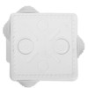 Коробка КМЭР ОП 80х80х50мм крышка IP54 7вх. белая TDM SQ1401-0922