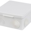 Коробка КМЭР ОП 100х100х55мм крышка IP54 8вх. белая TDM SQ1401-0923