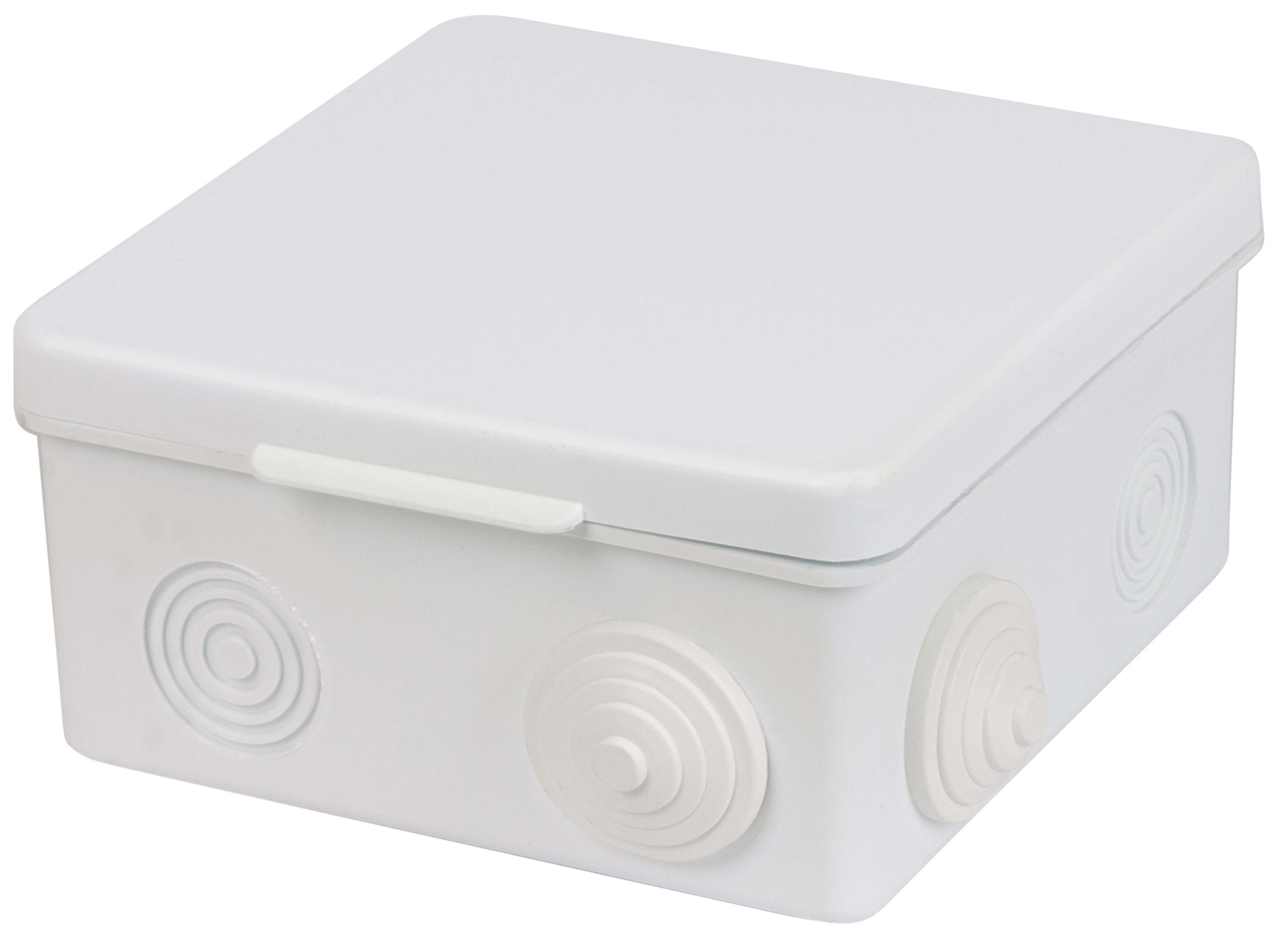 Коробка КМЭР ОП 100х100х55мм крышка IP54 8вх. белая TDM SQ1401-0923 — изображение 2