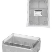 Коробка КМЭР ОП 190х140х70мм прозрач. крышка IP55 10 гермовводов TDM SQ1401-1142