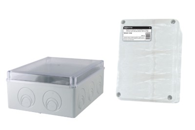 Коробка КМЭР ОП 240х195х90мм пр. крышка IP55 мон. плата каб. ввод. d28-3шт. d37-2шт. TDM SQ1401-1346