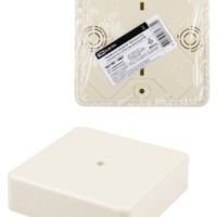 Коробка КМЭР ОП 100х100х29мм сл. кость IP40 TDM SQ1401-1807
