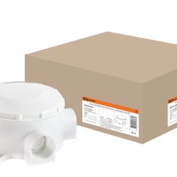 Коробка КМЭР ОП d80х35мм IP42 3-х рожковая белая TDM SQ1401-4004