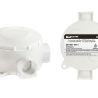 Коробка КМЭР ОП d80х35мм IP42 3-х рожковая белая TDM SQ1401-4014