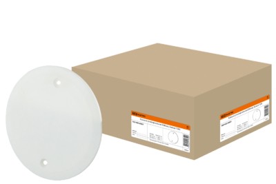 Крышка универсальная D86 мм, цвет белый TDM