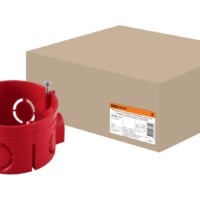 Коробка КМЭУ СП d68х42мм саморезы стыковочные узлы красная IP20 TDM SQ1402-1116
