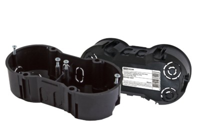 Коробка КМЭУ СП 2-х местная 141х70х45мм саморезы IP20 TDM SQ1402-1917