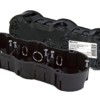Коробка КМЭУ СП 3-х местная 212х70х45мм саморезы IP20 TDM SQ1402-1919