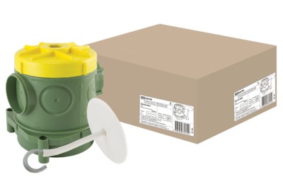 Коробка КМЭУ СП 82х80х90,5мм крюк для люстры гайка для заливки в бетон TDM SQ1402-9002