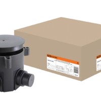 Коробка КМЭУ СП d70х72мм 4 ввода черная для заливки в бетон IP44 TDM SQ1402-9502