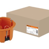 Коробка КМЭУ СП d65х45мм саморезы пл. лапки оранжевая IP20 TDM SQ1403-0022