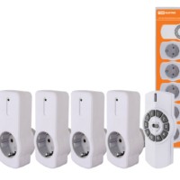 Комплект для беспроводного управления розетками ПУ4-Р1.5 (5 приемников) “Уютный дом” TDM