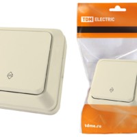 Переключатель на 2 направления 1-кл. открытой установки IP20 10А, сл. кость “Ладога” TDM