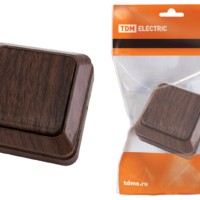 Выключатель 1кл. ОУ IP20 10А бук Ладога TDM