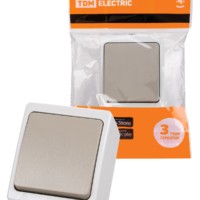 Выключатель 1кл. ОУ IP54 10А серый Вуокса TDM