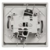 Переключатель на 2 направления 1-кл. скрытой установки IP54 10А серый "Вуокса" TDM
