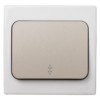 Переключатель на 2 направления 1-кл. скрытой установки IP54 10А серый "Вуокса" TDM