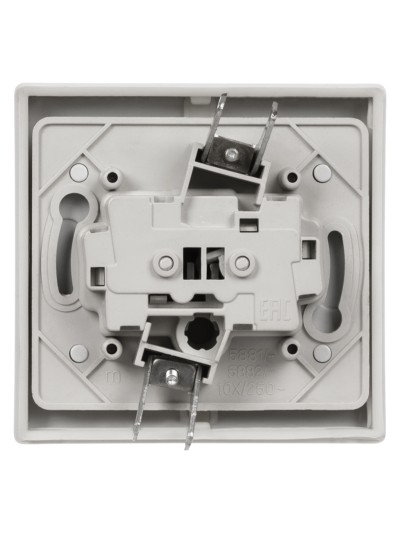 Кнопка звонковая скрытой установки IP54 6A серая "Вуокса" TDM — изображение 4