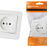 Розетка 2П 10А белая “Валдай” TDM