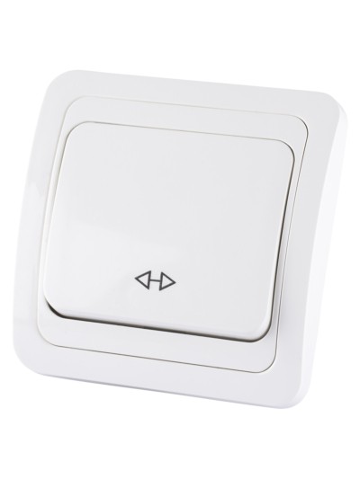 Выключатель 1кл. проходной 10А белый Валдай TDM — изображение 2