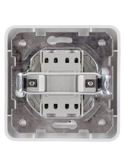 Выключатель 1кл. проходной 10А белый Валдай TDM — изображение 4